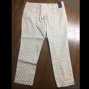 New York & Company Polka Dot Crop Pants